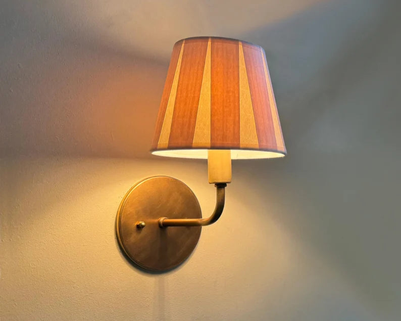 Aged Brass Sconce • Dean • Bathroom Vanity Sconce • Wall Light