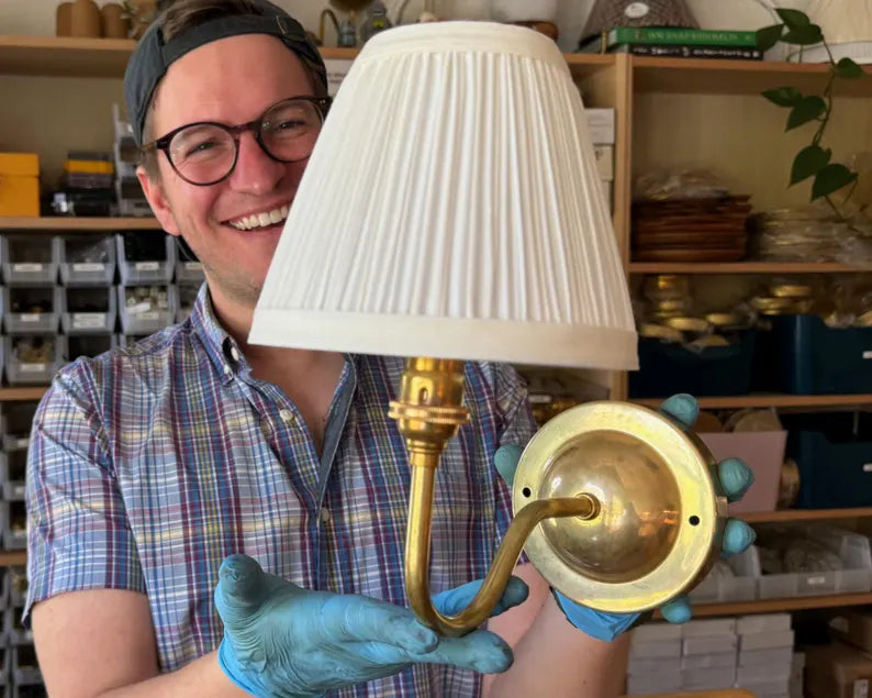 Brass Wall Sconce • The Matilda Sconce • Vintage English Brass Sconce